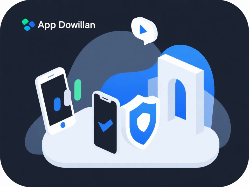 应用下载与节点分发示意图