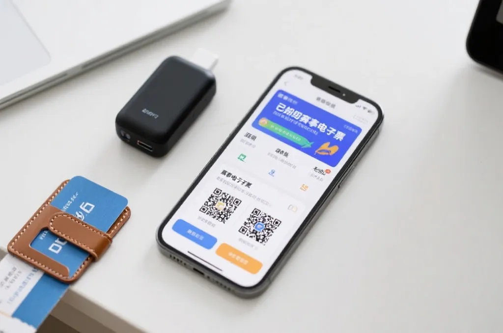 手机中显示已绑定的电子票和备用凭证